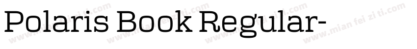 Polaris Book Regular字体转换